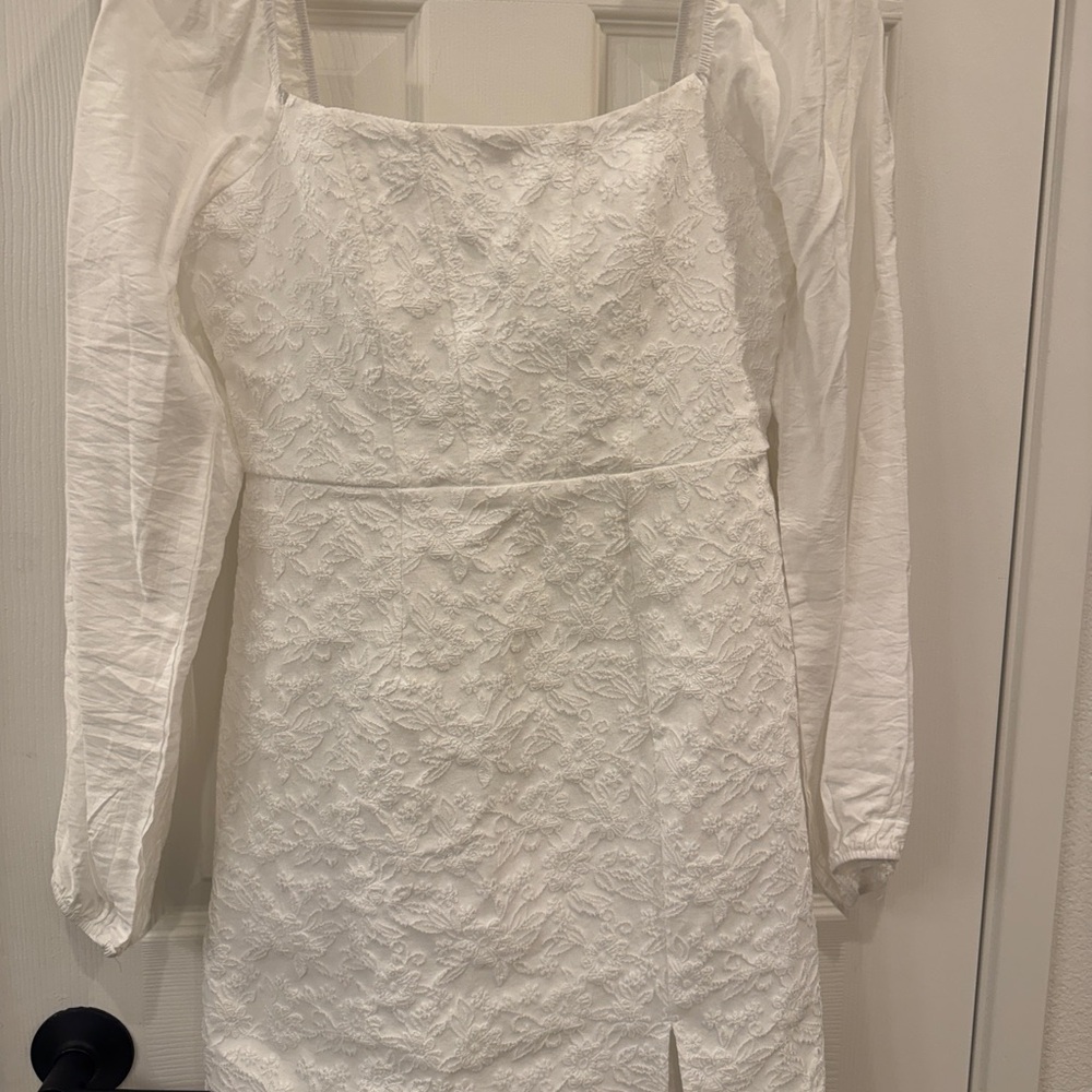 NWT- Elegant White Dress - Size Small